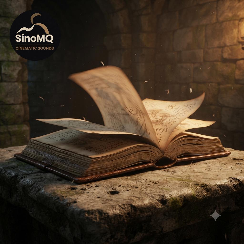 Tiếng Sách Cổ Mở Ra Từng Trang Theo Gió Nhẹ – Ancient Book Pages Turning in Gentle Wind Sound