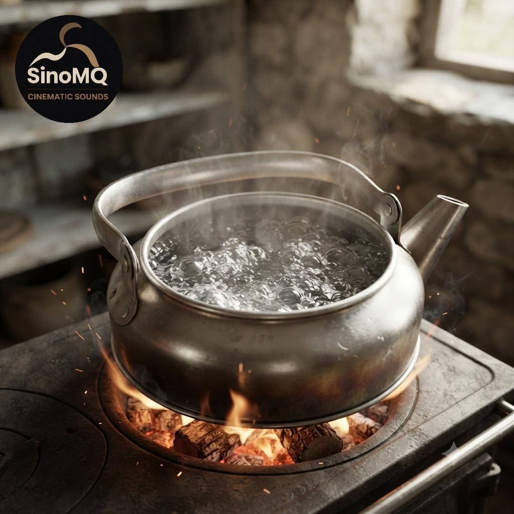Tiếng Nước Sôi Trong Ấm Kim Loại – Boiling Water in a Metal Kettle Sound