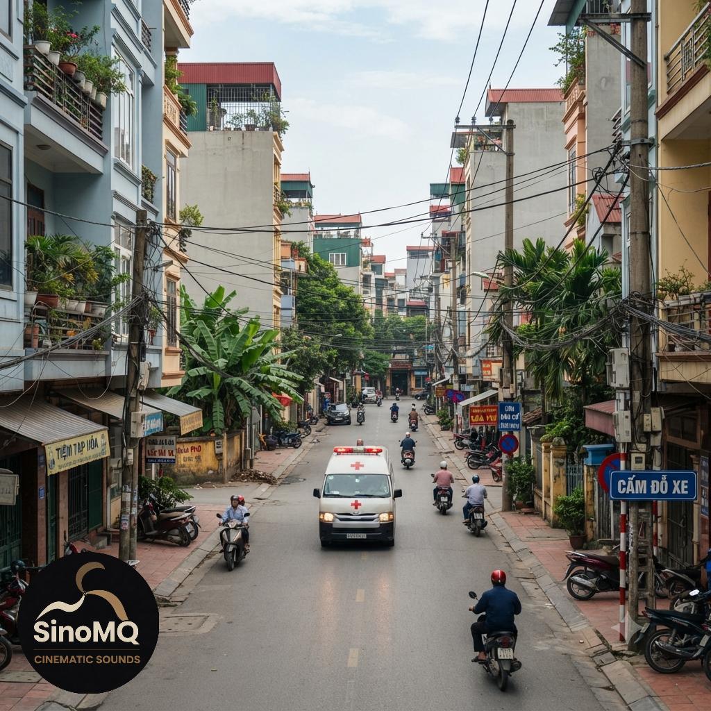 Tiếng Xe Cấp Cứu Vọng Trên Đường – Distant Ambulance Siren Sound