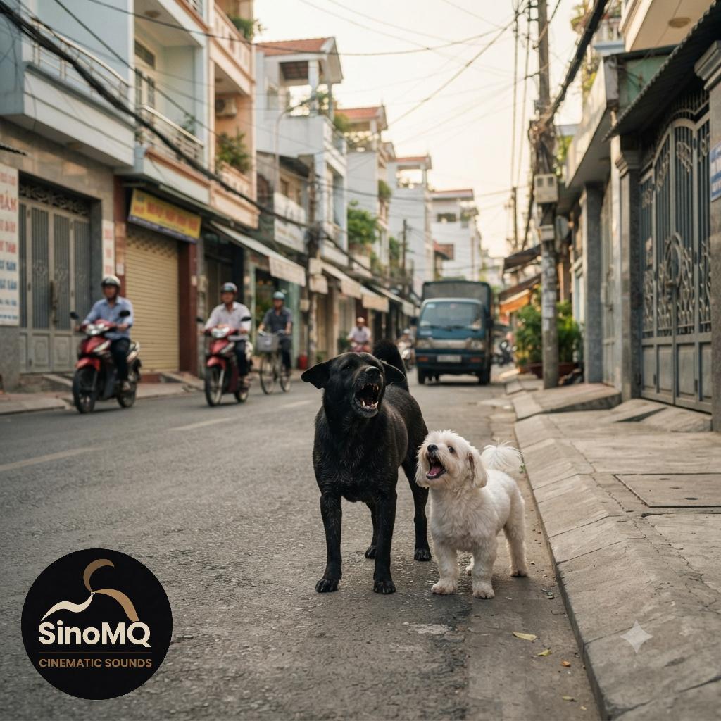 Tiếng Chó Sủa Bên Đường Khu Dân Cư – Residential Dog Bark Sound